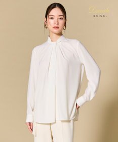 BEIGE， ANITA / ロングスリーブタックブラウス