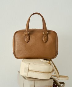 russet 【2025AW新作】シュリンクレザー2WAYミニボストンバッグ(CE-1581)