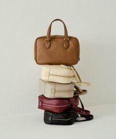 russet 【2025AW新作】シュリンクレザー2WAYミニボストンバッグ(CE-1581)