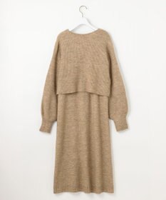 ANY SIS 【洗える】クロスレイヤードニット ワンピース