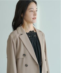 YECCA VECCA 【UVカット/花粉ガード】素材MIXトレンチコート