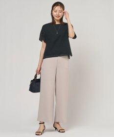 J.PRESS LADIES L 【セットアップ対応】Light ジョーゼット ワイド イージーパンツ