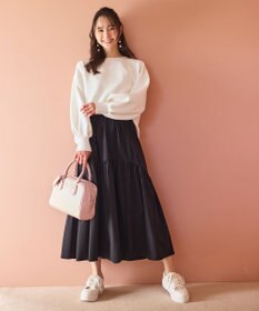 ANY SIS 【2WAY】チャーム付きスクエア ボストンバッグ