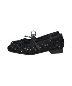 Bridget Birkin 【Bridget Birkin】ツイードスパンコールリボンパンプス