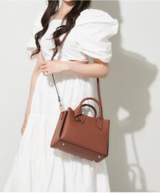 LA BAGAGERIE 【maison vert】 【多収納】リボンアオリ2WAYトート