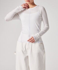 Paul Smith コントラストステッチ リブ 長袖カットソー