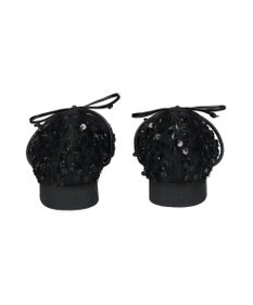 Bridget Birkin 【Bridget Birkin】ツイードスパンコールリボンパンプス