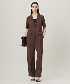 ICB L 【接触冷感・UVケア・吸水速乾・防シワ・洗える】 ドレープツイル オールインワン