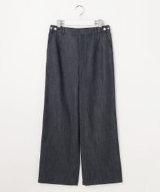 J.PRESS LADIES L セルロースシャンブレー セミワイド パンツ