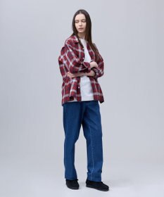 J.PRESS MEN 【J.PRESS ORIGINALS】【UNISEX】Indian Madras Open Shirts / Baggy-Fit
