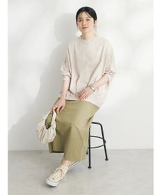 CRAFT STANDARD BOUTIQUE シルケット天竺　フロントギャザーＢＩＧ　Ｔｅｅ　Ｌ／Ｓ