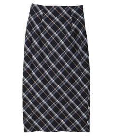 earth music&ecology チェック柄ナロースカート