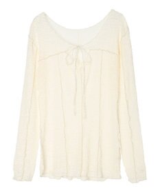 Green Parks カットワークデザインレーストップス