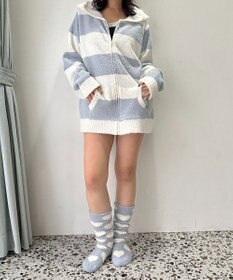 WEGO ボーダーZIPパーカー