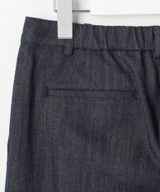 J.PRESS LADIES L セルロースシャンブレー セミワイド パンツ