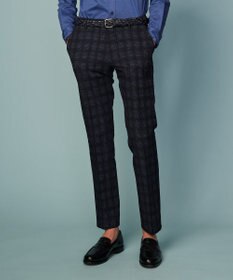 JOSEPH ABBOUD 【ウエストも伸びる！ストレッチ・洗える・軽量・防しわ・速乾・エコ撥水】ライトウェーブ パンツ ネイビー系5