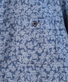 JOSEPH ABBOUD 【清涼感】テクスチャライズドライ フラワーエアリノ シャツ