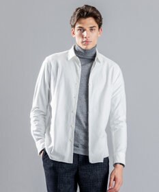 JOSEPH HOMME ツイルネルジャージー　レギュラーカラーシャツ