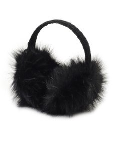 MOONBAT FURLA(フルラ)キラキラフェイクファー イヤマフ 無地