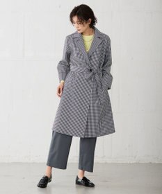 J.PRESS LADIES S 【洗える】 GIZAコットンギンガム ステンカラー コート