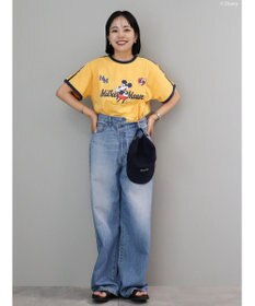 AMERICAN HOLIC ラインＴシャツ　Ｙｅｌｌｏｗ／Ｄｉｓｎｅｙ