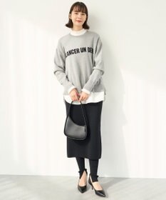 UNFILO スポンジニット ロゴジャガード