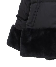 earth music&ecology フードファー中綿ショートコート