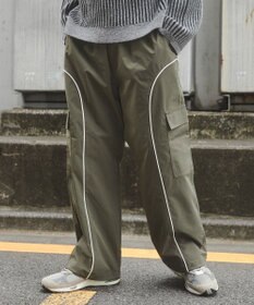 WEGO 【ユニセックス着用ITEM/ウエストゴム】イージーパイピングカーゴパンツ