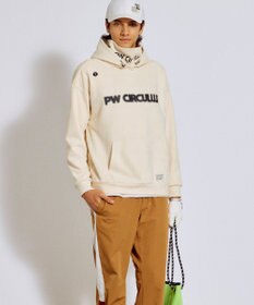 PW CIRCULUS 2025 NEW！【手洗い洗濯可】【MEN】キャットグラフィック スエードライク デタッチャブルフーディ ゴルフ