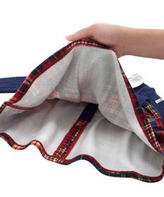 MIKI HOUSE HOT BISCUITS 【80-120cm】 襟付き チェック柄ワンピース