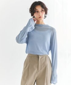 #Newans 【洗濯機可能】フレアカフスシアープルオーバー