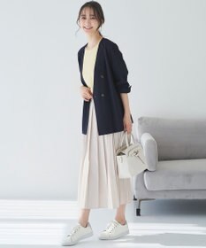 ANY SIS 【洗える】ダブルプリーツコンビ スカート