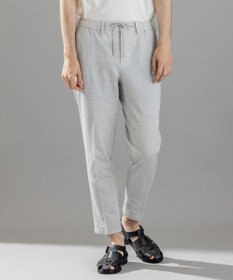 JOSEPH HOMME 新素材【通気性/ストレッチ】グリットタックジャージー / ドロスト付きテーパードパンツ PEGG CONVERTIBLE ライトグレー系