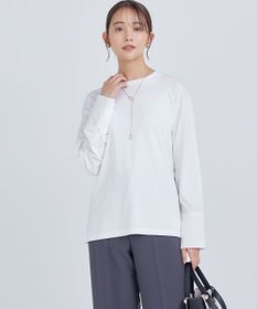 組曲 S コットンベア天竺 カフス袖ロングTシャツ