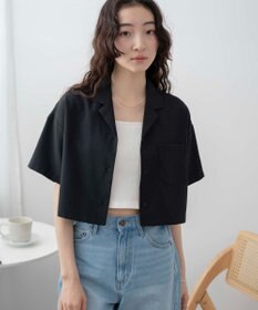 WEGO オープンカラーショートシャツ