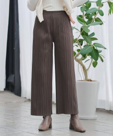 Tiaclasse 裏起毛ボックスプリーツパンツ