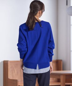 ANY SIS 【CICA加工・選べる9色展開】クルーネックバックスリット ニット