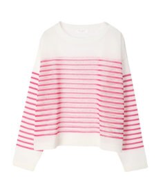 Green Parks シアーボーダーニットプルオーバー