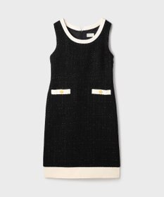 GRACE CONTINENTAL ツイードトリミングワンピース