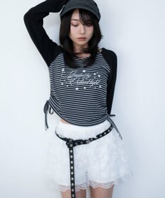 WEGO レースフリルマイクロショートパンツ