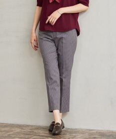 J.PRESS LADIES 【洗える】EcoVeroツイル テーパード パンツ