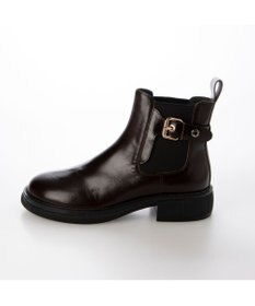 MODE ET JACOMO <carino>本革サイドゴアベルテッドショートブーツ