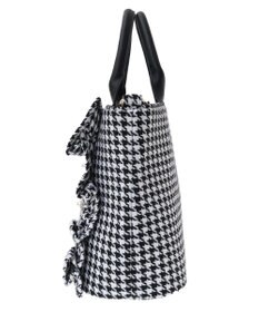 Maison de FLEUR 2Way千鳥柄フリルトートMバッグ