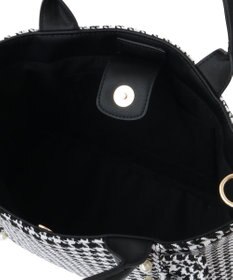 Maison de FLEUR 2Way千鳥柄フリルトートMバッグ