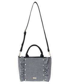 Maison de FLEUR 2Way千鳥柄フリルトートMバッグ