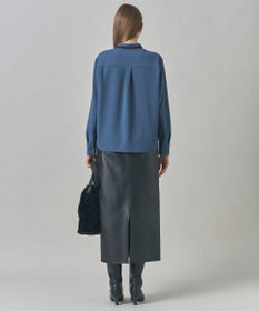 ICB L マラボーテＷジョーゼット バイカラーナロータイカットソー