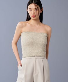 uncrave ラメ シャギー ニット バンドゥ（uncrave STANDARD）