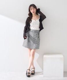 earth music&ecology メッセージプリントカップ付きキャミソール