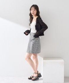 earth music&ecology メッセージプリントカップ付きキャミソール