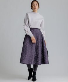 組曲 【WEB限定】袖フリル付きニットプルオーバー